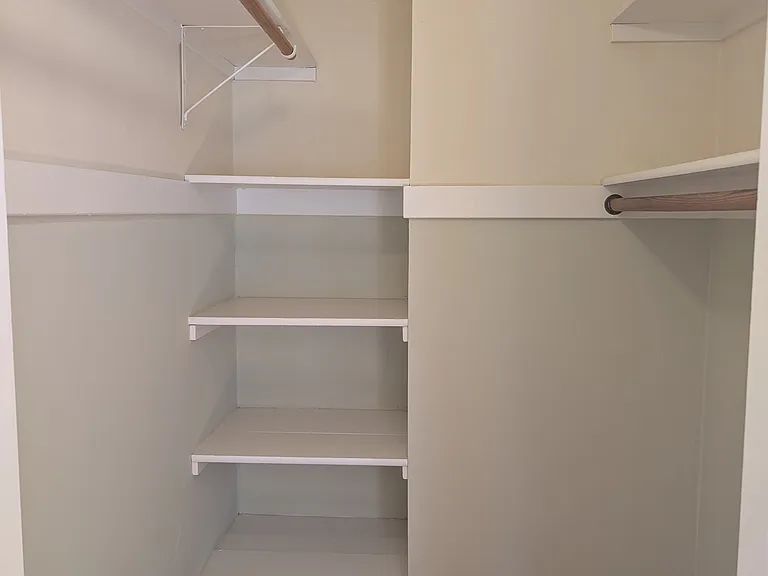 Both bedrooms have large walk in closets