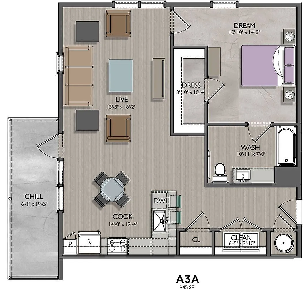 Floor plan A3A
