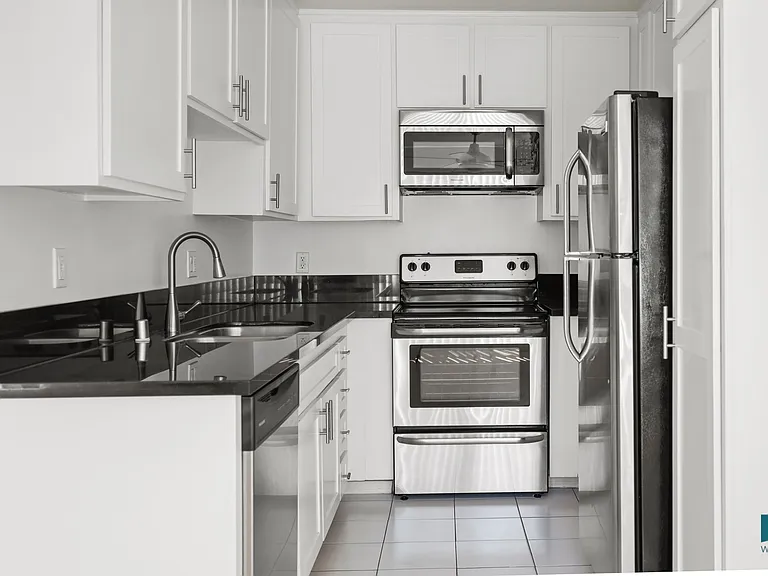 Kitchen with Stainless-Steel Appliances and Ample Cabinet Storage