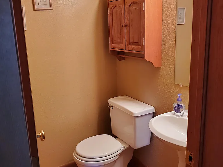 This is the downstairs half bath.