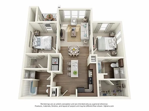 Floor plan Baker
