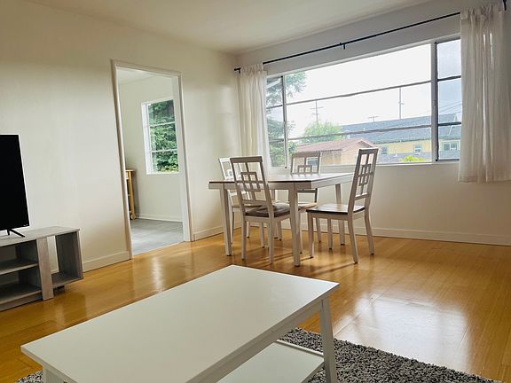 Living room and dining area