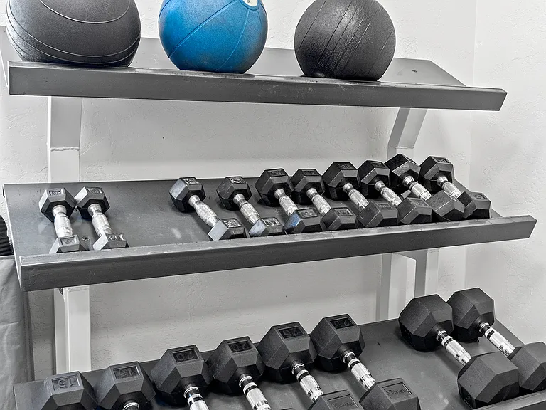 More than machines- our fitness room is a small space doing big things for your wellness.