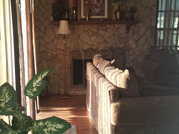 Fireplace in family room 