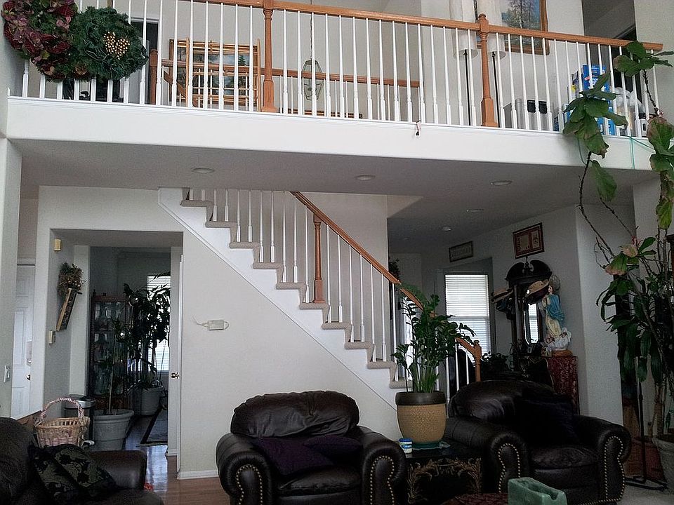 Stairs leading to bedrooms