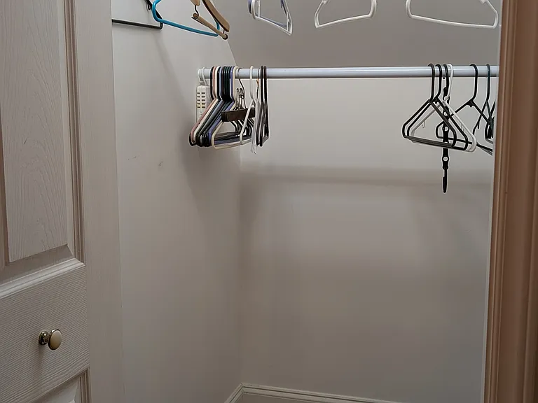 Extra large double hall closet