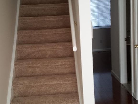 view from living room to kitchen