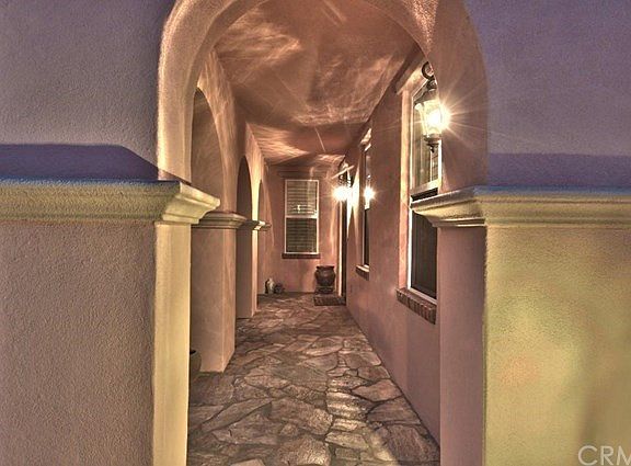 Entrance at twilight