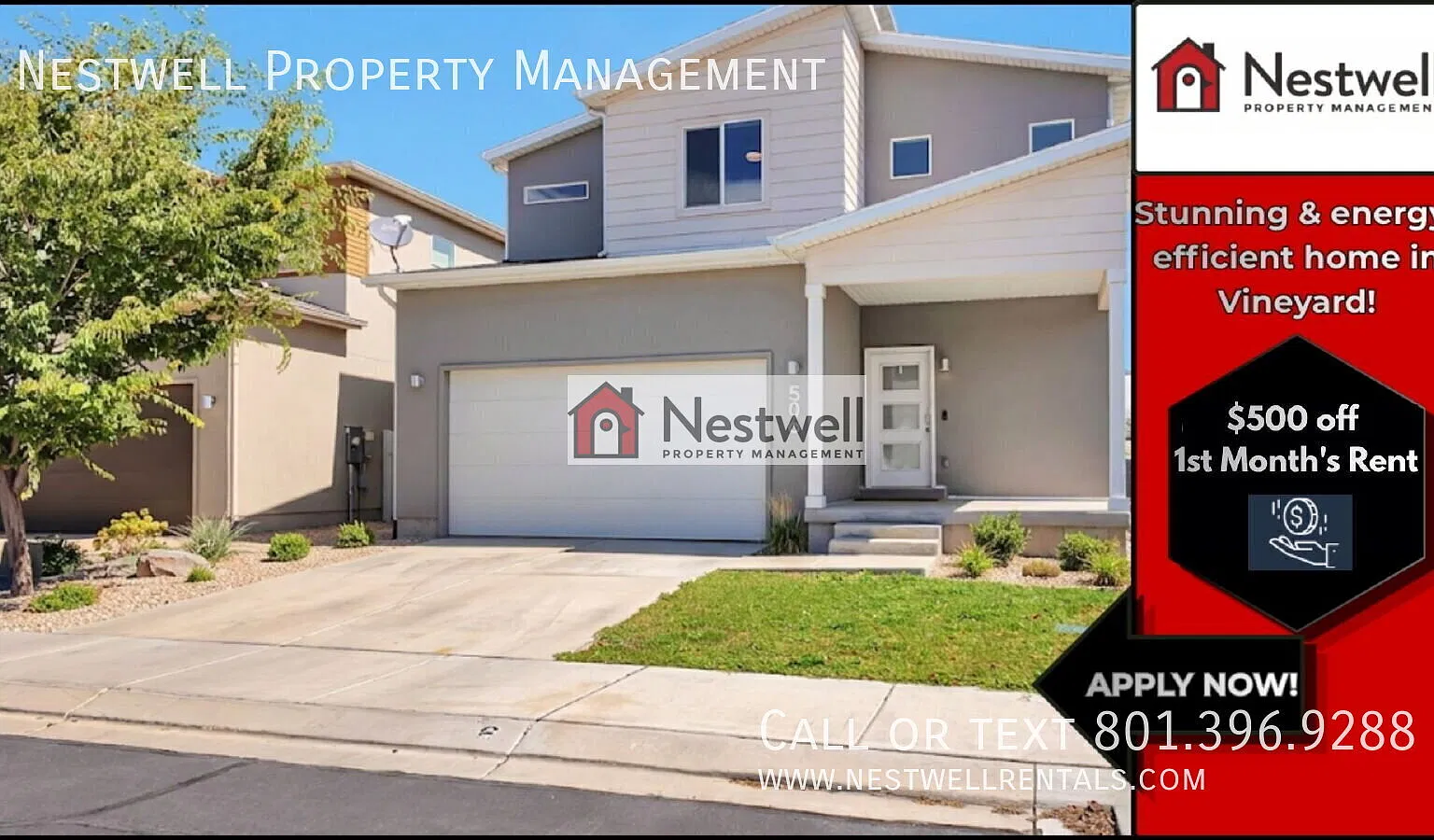 $500 off 1st Month's - Modern 4-bed Vineyard Home with solar panels! — Photo 1