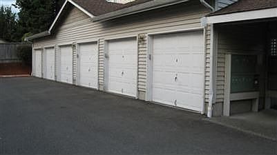 Private garage w/LOTS of storage space.