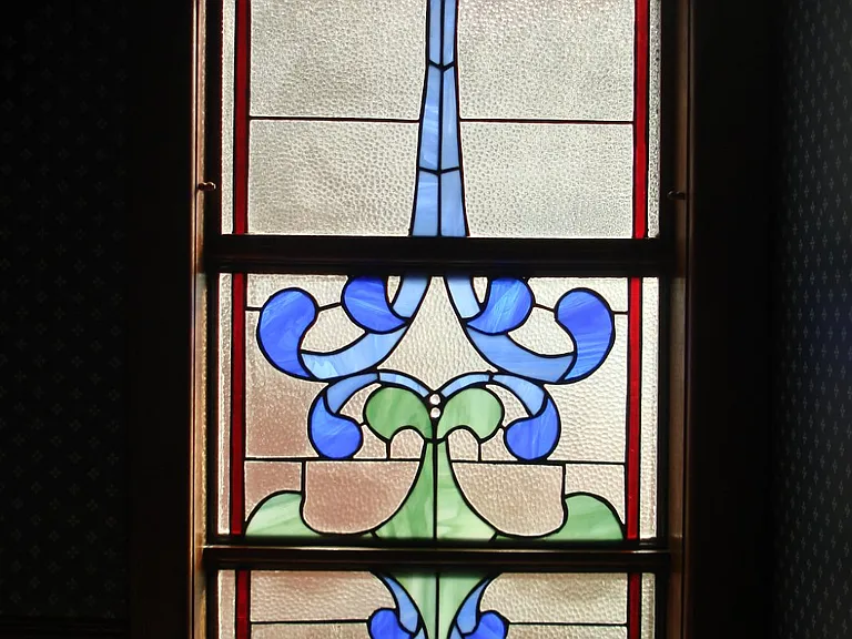 Stained Glass in the Powder Room