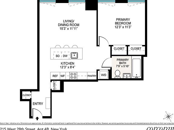 2nd image of 215 W 28th St #4B