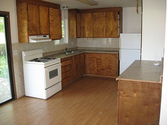 Kitchen from dining area