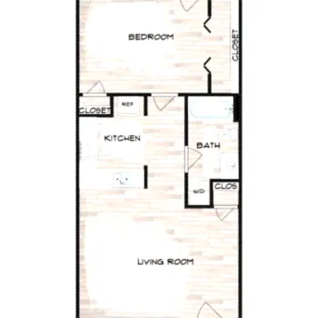 Floor plan 1BR