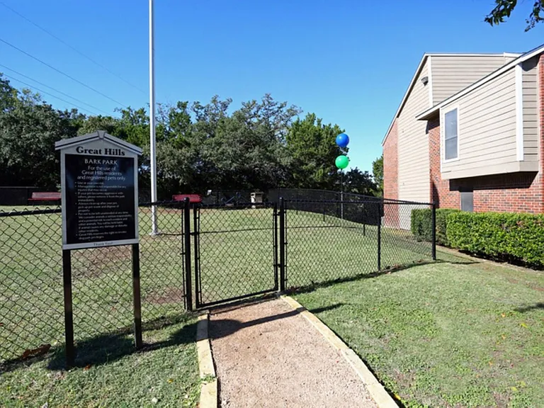 Dog park for our four-legged residents