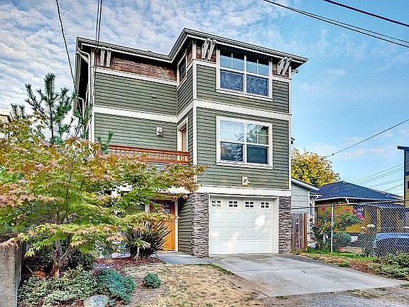 Front on  quiet street