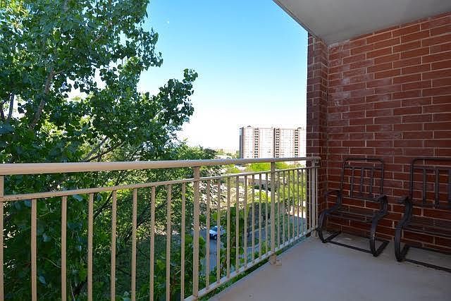East looking balcony
