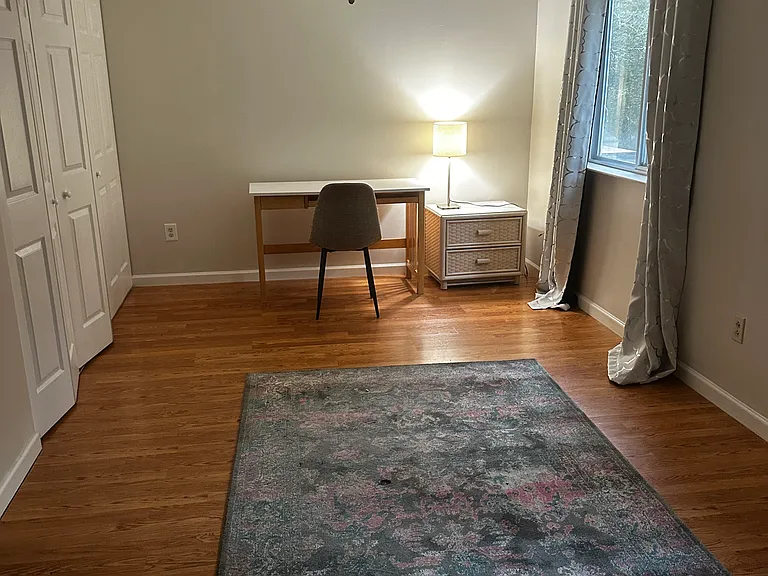 Top flr back room , 2 windows, cabinets on the left, attached bathroom with
shower to this bedroom