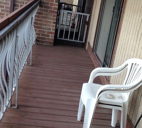 Balcony & back stairs