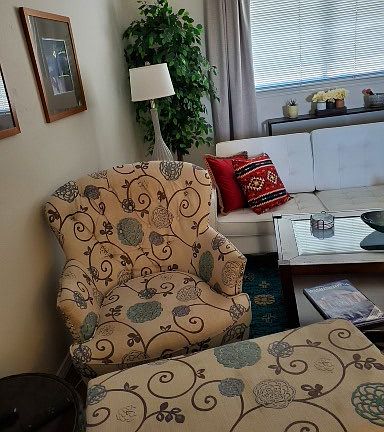 furnished living room