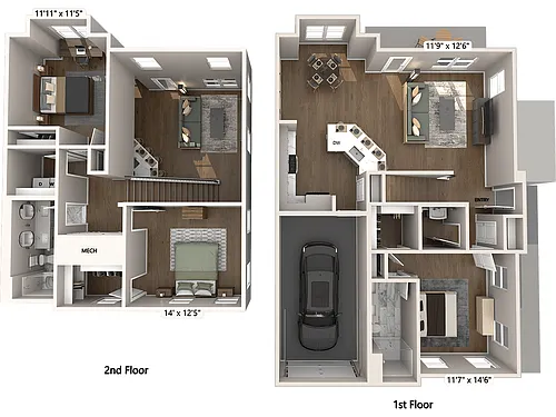 Floor plan CT2-A-Signature