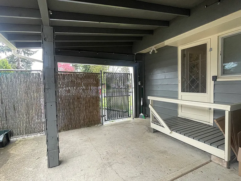 Back covered patio.