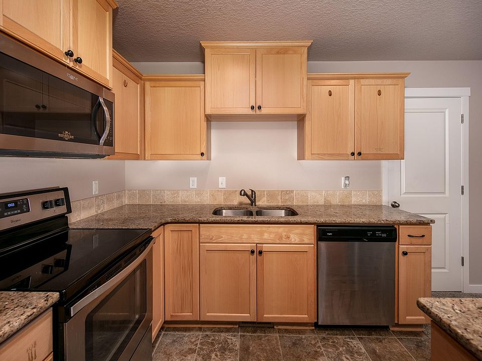 kitchen with closet door showing