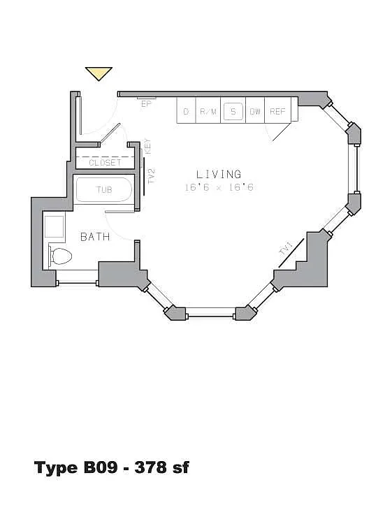 Floor plan B9- Studio