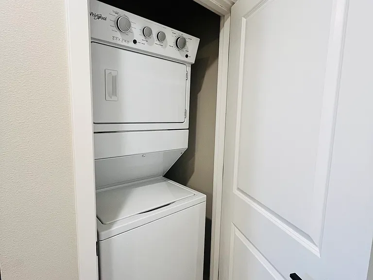 Washer Dryer in Unit.