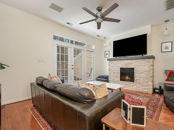 Lower Level - Living Room with Fireplace