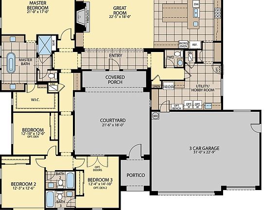 Standard Floor Plan and Floor Breaks