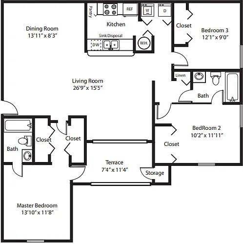 Floor plan C2 - Jamaica
