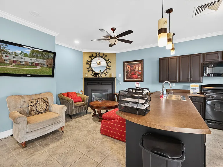 Clubhouse space for residents