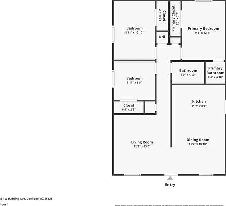 3 bed, 1.5 bath, 975 sqft, $1,300 — Photo 4