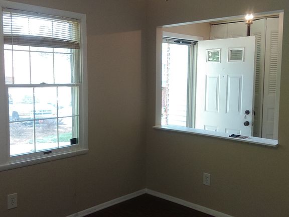 Front windows in kitchen