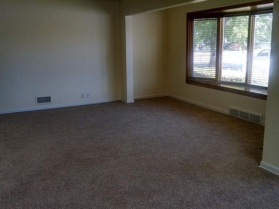 Living room with bay window