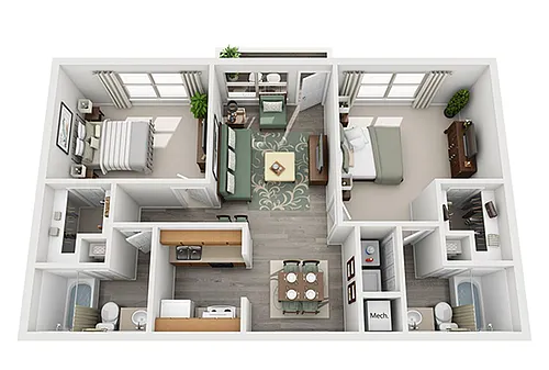Floor plan 2X2