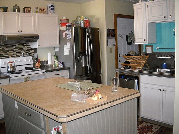 huge island with storage.