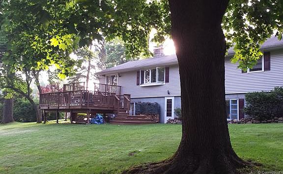 Large rear Yard with 2 leve...