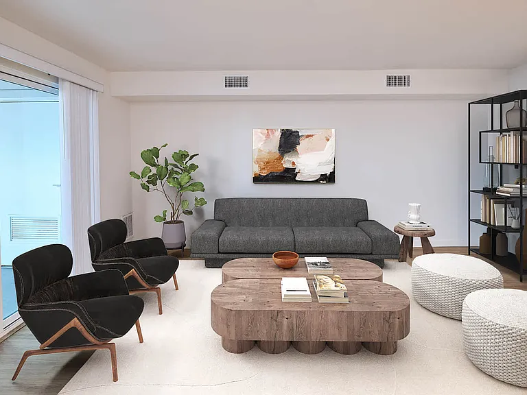 Living Room with Hard Surface Flooring