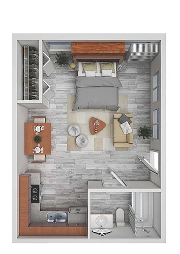 Floor plan Studio