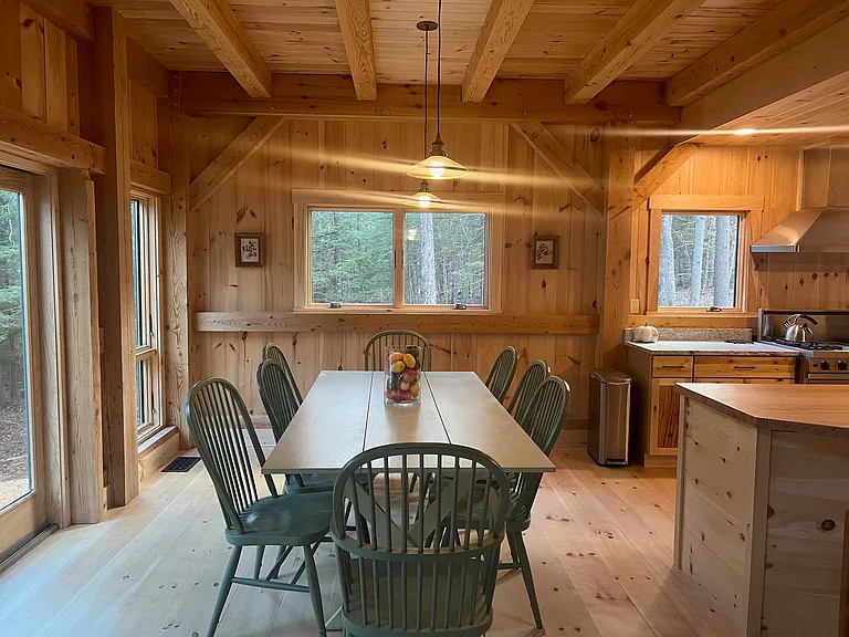 The dining area off the kitchen.