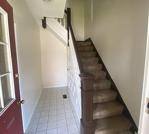 Mudroom and closet at entrance.