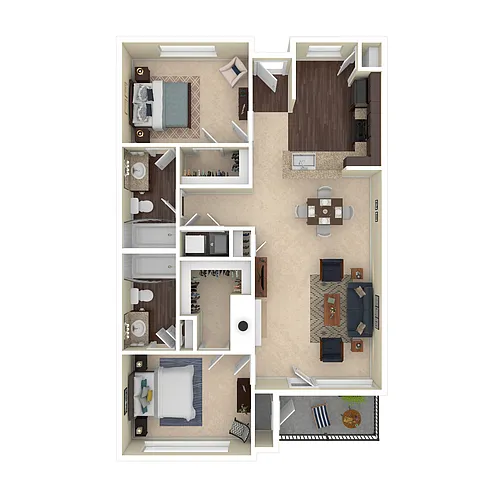 Floor plan B3 Renovated