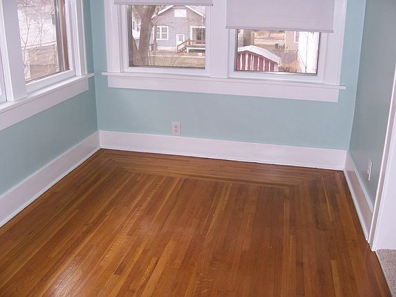 Hardwoods in sunroom