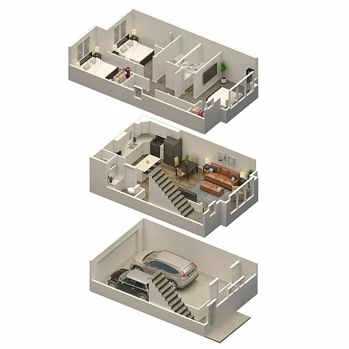 Floor plan Jefferson (3x2.5)