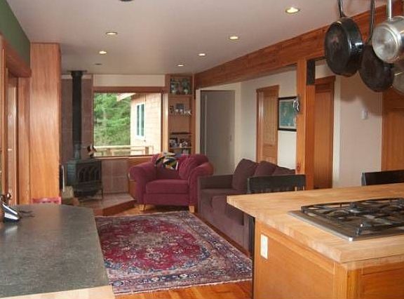 Kitchen and living area