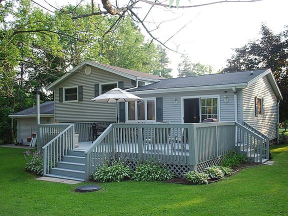 Deck on back of house