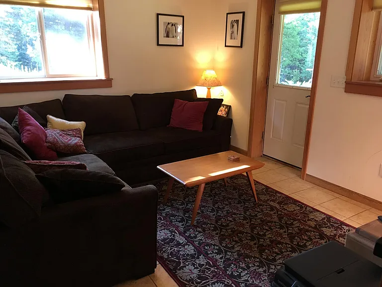 Downstairs sitting area