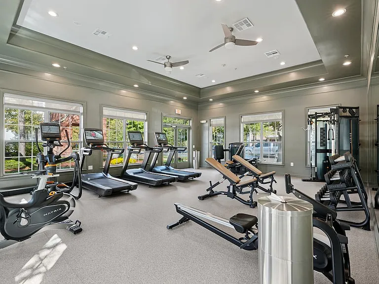 State-of-the-art fitness center with cardio and strength equipment